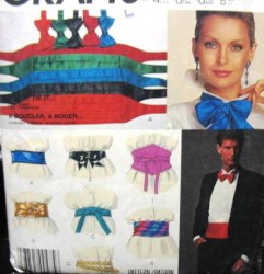 2449 5684 MCCALLS CUMMERBUND, BELTS, BOW  TIES, TIE UNISEX PATTERN